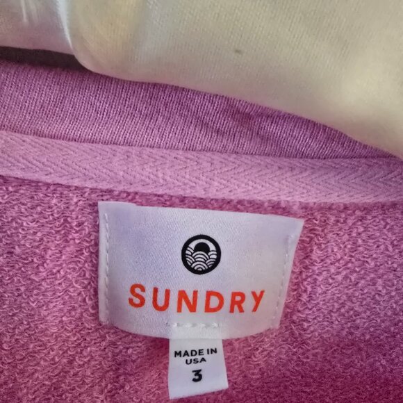 Set 3 Sundry Blue , cream and Pink Tie-Dye Hoodies - Picture 3 of 13